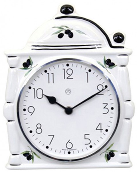 Quarz-Küchenuhr ( Mühle mit Olivendekor )