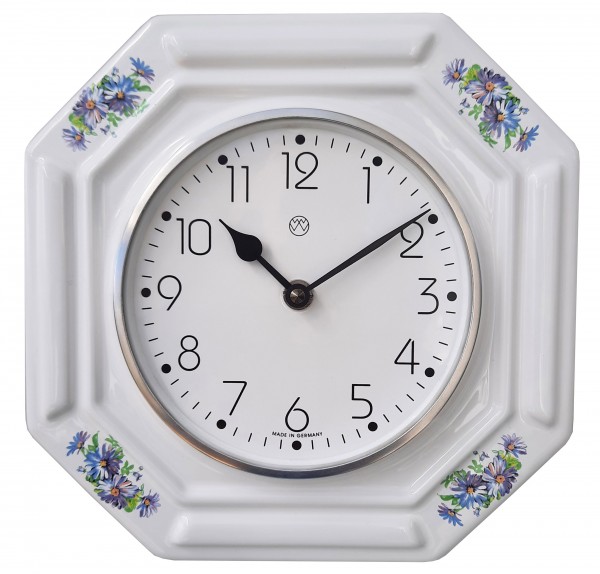 Quarz-Küchenuhr / Strohblumen Dekor