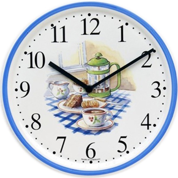 Keramik-Küchenuhr / Kaffeezeit