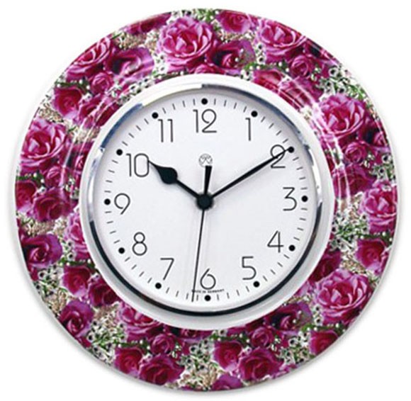 Funk-Küchenuhr / Rosen