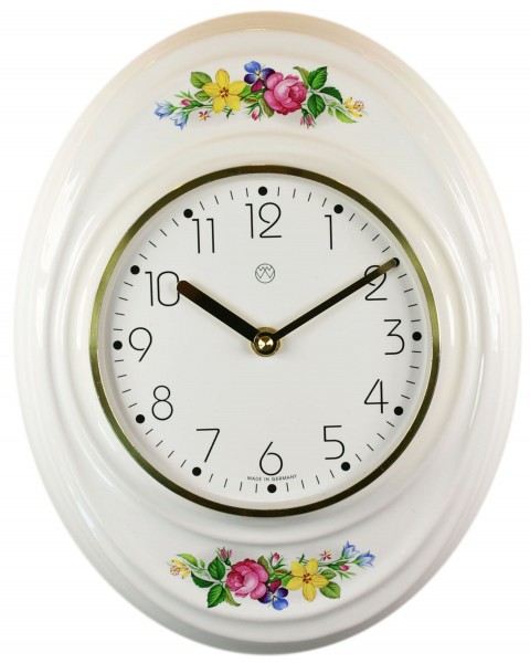 Quarz-Küchenuhr Dekor / Blumenranke
