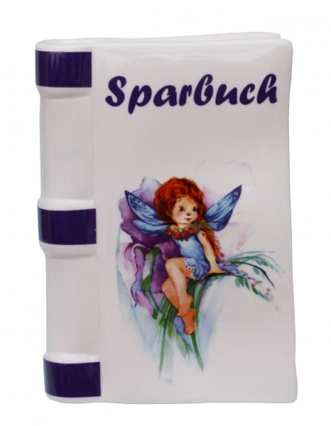 Spardose Fee lila