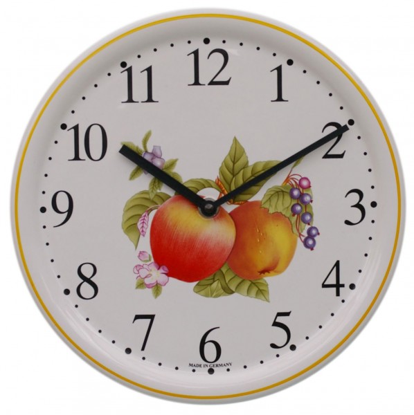 Keramik-Küchenuhr / Äpfel