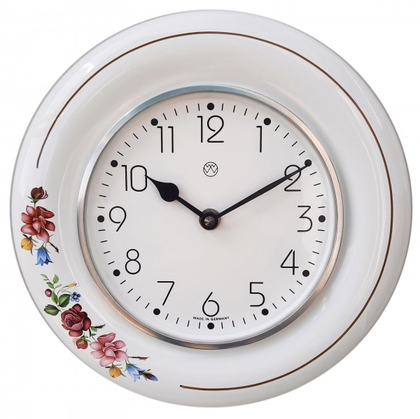 Quarz-Küchenuhr Dekor / Blumenranke