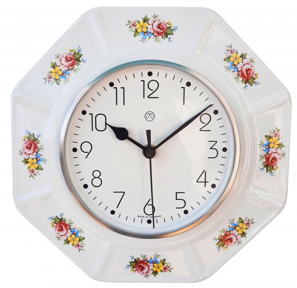 Funk-Küchenuhr / Rosen-Blüten