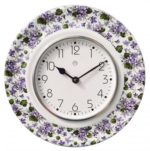 Quarz-Küchenuhr Volldekor / Blumen