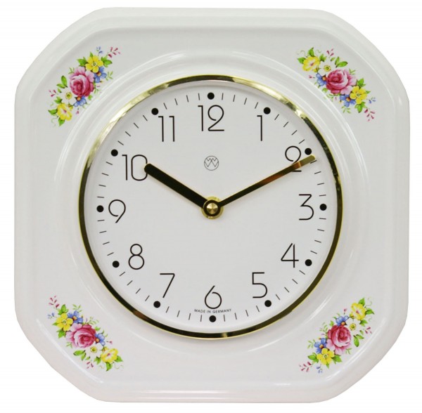 Quarz-Küchenuhr / Rosenranke