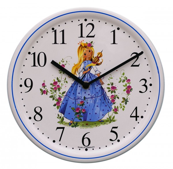 Keramik-Küchenuhr / Dornröschen