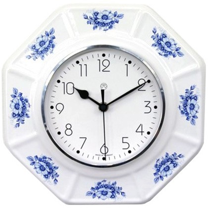 Funk-Küchenuhr / blaue Blüte