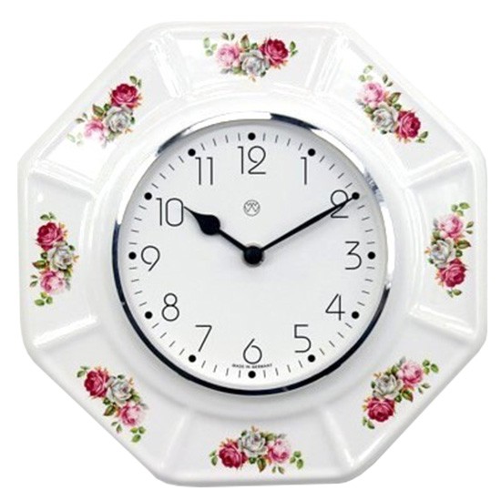 Quarz-Küchenuhr / Rosen