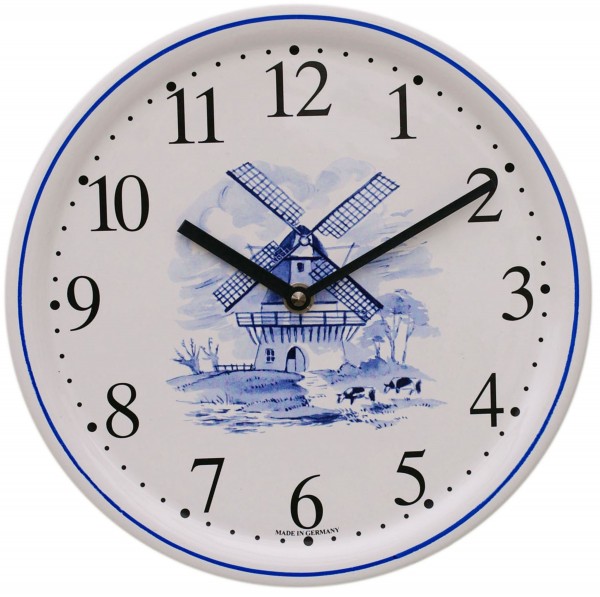 Keramik-Uhr / Windmühle