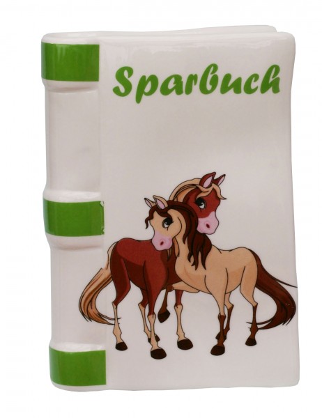 Spardose zwei Pferde