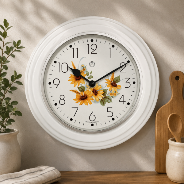 Küchenuhr, Sonnenblumen