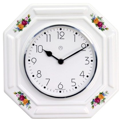 Quarz-Küchenuhr / Rosenrand