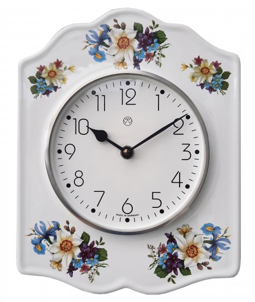 Quarz-Küchenuhr Dekor / Blumen