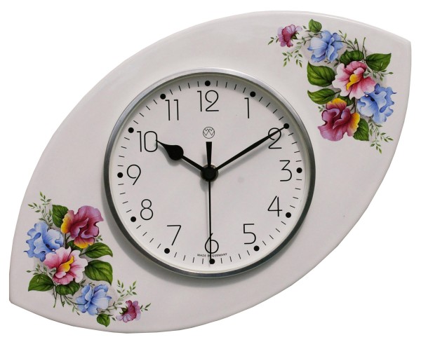 Funk-Küchenuhr Dekor / Blumen