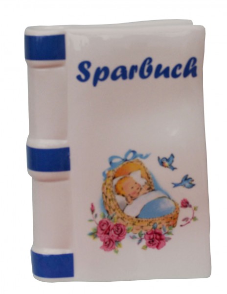 Spardose Motiv Baby-blau