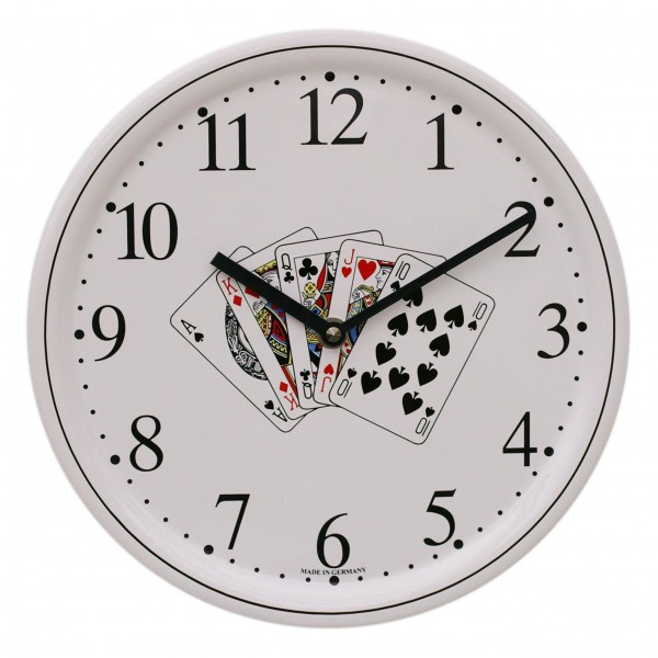 Keramik-Küchenuhr / Skatblatt