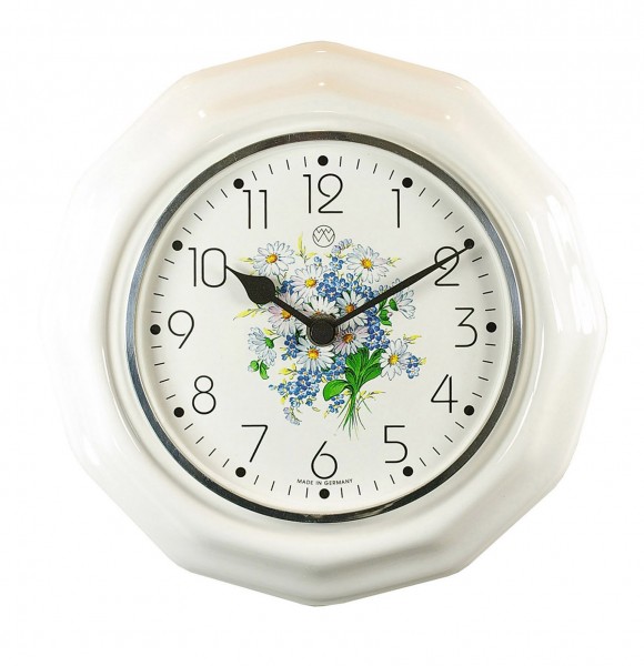 Quarz Küchenuhr Dekor/Gänseblümchen