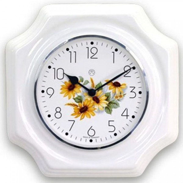 Quarz-Küchenuhr ( Sonnenblumen )