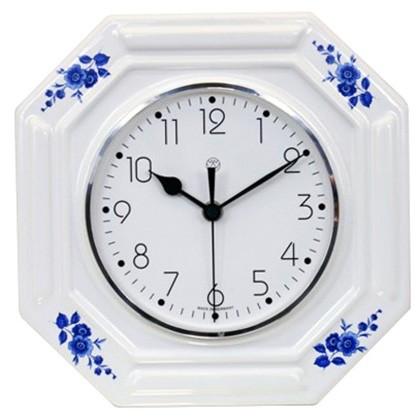 Funk-Küchenuhr - blaue Blume