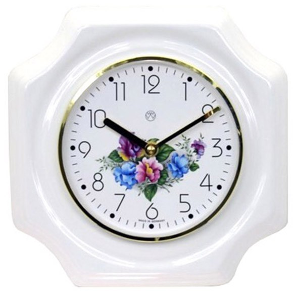Quarz-Küchenuhr / Blumenstrauß
