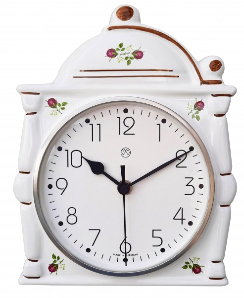Funk-Küchenuhr Dekor / Rosen-Blüten