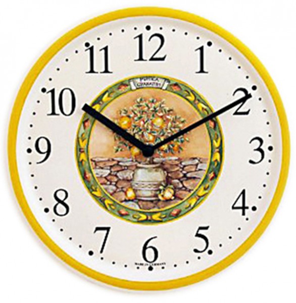Keramik-Küchenuhr / Orangenbaum