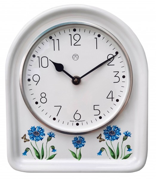 Quarz-Küchenuhr / Kornblume