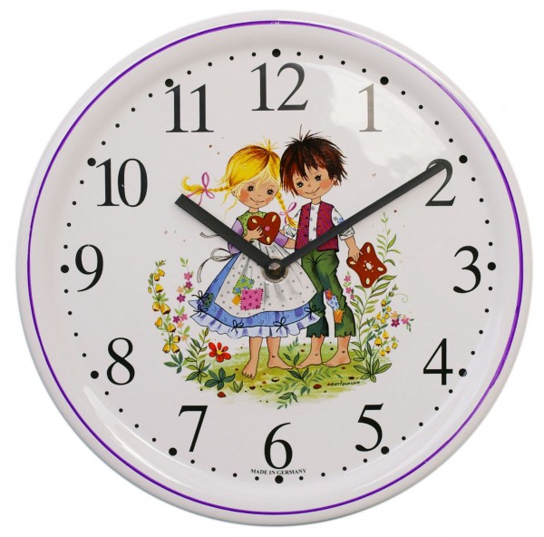 Keramik-Küchenuhr / Hänsel und Gretel
