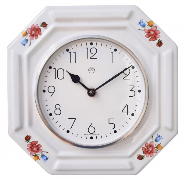 Quarz-Küchenuhr Dekor / Blumen