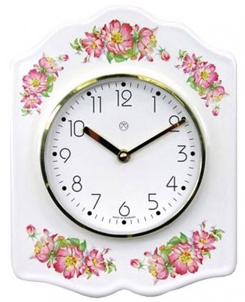 Quarz-Küchenuhr Dekor / Blumenranke