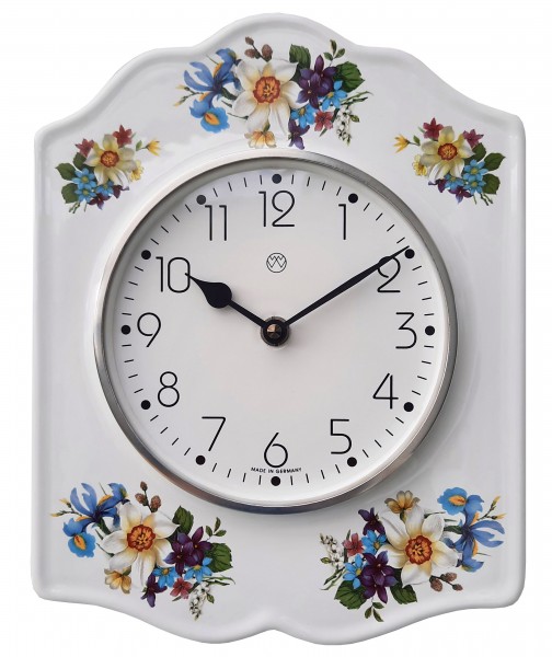 Quarz-Küchenuhr Dekor / Blumen