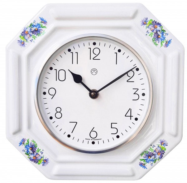 Quarz-Küchenuhr / Strohblumen
