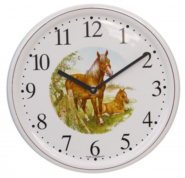 Keramik-Küchenuhr / Pferd