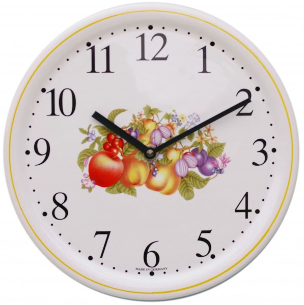 Keramik-Uhr / Früchte