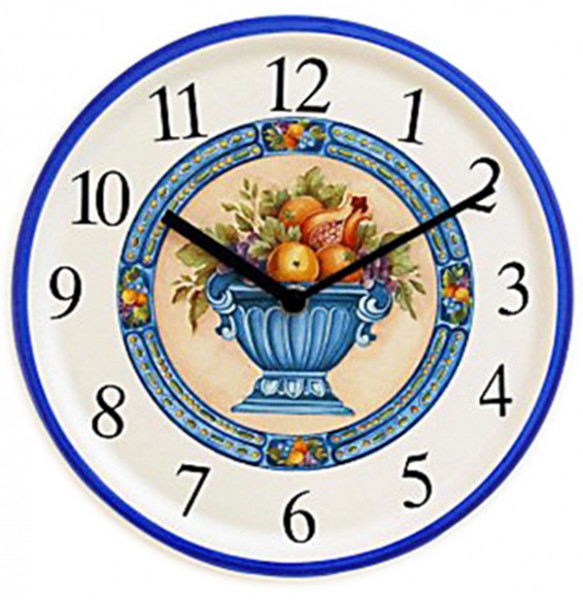 Keramik-Küchenuhr / Obstschale