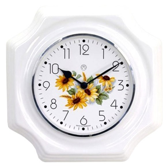 Quarz-Küchenuhr / Sonnenblumen