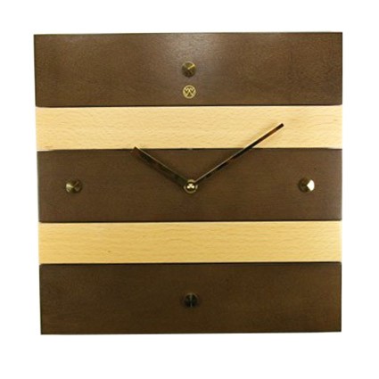 Holz - Wanduhr - Amanda dunkel / hell