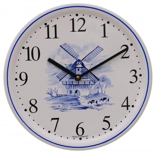 Keramik-Küchenuhr / Windmühle