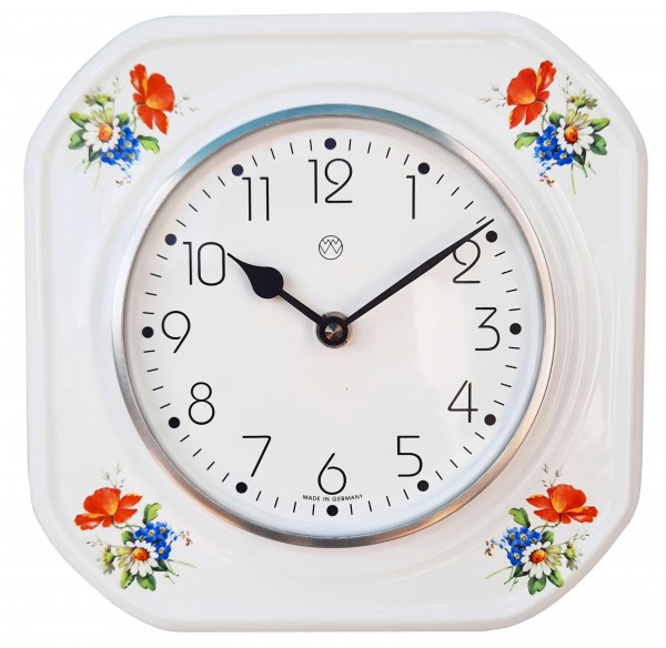 Quarz-Küchenuhr / Klatschmohn