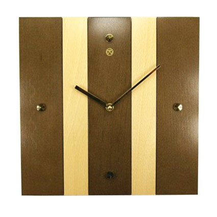 Holz - Wanduhr - Amanda dunkel / hell